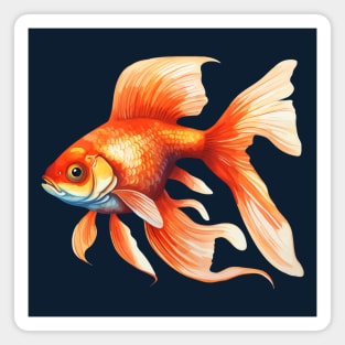 Orange Goldfish Magnet